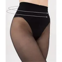 Giulia Talia Modelling 40 - Panty - In Shape- Corrigerend - Figuur Corrigerend - Talia - 40 Den - Large - Zwart