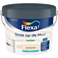Flexa - Strak Op De Muur Buiten Zijdemat - Iets Bubbels - Mengverf - 2,5 L