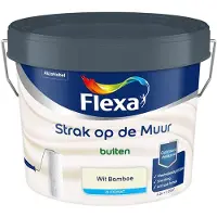 Flexa - Strak Op De Muur Buiten Zijdemat - Wit Bamboe - Mengverf - 2,5 L