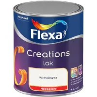 Flexa - Creations Lak Hoogglans - Wit Helmgras - Mengverf - 750 Ml