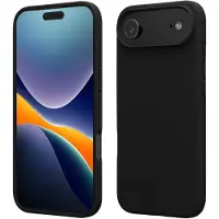Kwmobile telefoonhoesje geschikt voor Apple iPhone Air - Hoesje met siliconen coating - Smartphone case in zwart