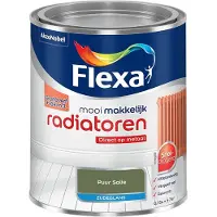 Flexa - Mooi Makkelijk Radiatoren Zijdeglans - Puur Salie - Mengverf - 750 Ml