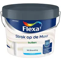 Flexa - Strak Op De Muur Buiten Zijdemat - Wit Branding - Mengverf - 2,5 L