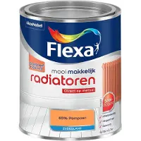 Flexa - Mooi Makkelijk Radiatoren Zijdeglans - 85% Pompoen - Mengverf - 750 Ml