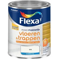 Flexa - Mooi Makkelijk Vloeren & Trappen Zijdeglans - Wit - Mengverf - 750 Ml