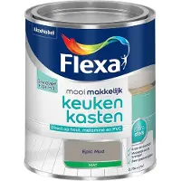 Flexa - Mooi Makkelijk Keukenkasten Mat - Epic Mud - Mengverf - 750 Ml