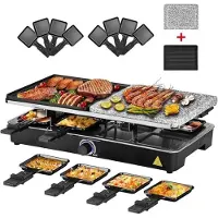 SCH Gourmetstel 8 personen - Gourmetstellen - Gourmet - Zwart - ‎45cm x 35cm x 15cm
