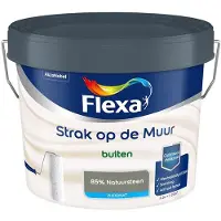 Flexa - Strak Op De Muur Buiten Zijdemat - 85% Natuursteen - Mengverf - 2,5 L