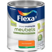 Flexa - Mooi Makkelijk Meubels Mat - Puur Pompoen - Mengverf - 750 Ml