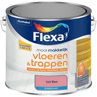 Flexa - Mooi Makkelijk Vloeren & Trappen Zijdeglans - Vol Bes - Mengverf - 2,5 L