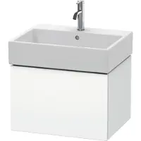 Duravit L-Cube - Wastafelkast, 39x58x46 cm, 1 lade, mat wit LC617501818