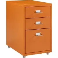 En.casa Kantoorkast Kökar op wielen 48x28x41 cm oranje []