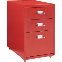 En.casa Kantoorkast Kökar op wielen 48x28x41 cm rood []