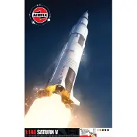 Wittmax Modelbouwpakket Militaire voertuigen - 50201 Saturn V - Amerikaanse Lanceerraket - Ruimtevaart - Geschenkset Plastic - 1:144 - Modelbouw