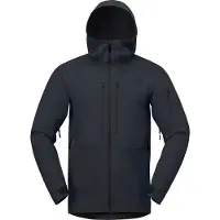 Norrøna - Ski jassen - Lofoten Flex1 Jacket M Caviar Black voor Heren van Softshell - Maat L - Zwart