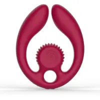 Snail Vibe SVibe - GIZI Duo - Dual Couples Stimulator - Burgundy