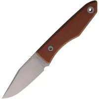 Big Idea Design USA Lookout USA-LO-NAT-MGN, Stonewashed CPM MagnaCut, Natural Micarta vaststaand mes, Mak Kelsay design
