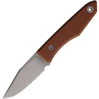 Big Idea Design USA Lookout USA-LO-NAT-NITROV, Stonewashed Nitro-V, Natural Micarta vaststaand mes, Mak Kelsay design