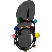 Uzurii Mystique pompom zilver