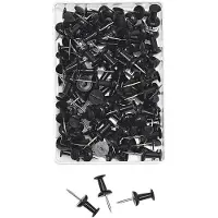 Wedo Landkaartpunaises Metaal Zwart 100 stuks