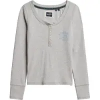 Superdry Shirt 'Athletic' royal blue/koningsblauw / grijs gemêleerd