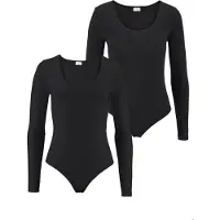 Vivance Body met lange mouwen elastische katoenkwaliteit (Set van 2) | Maat 36/38