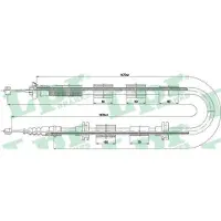 LPR C0223B Handremkabel