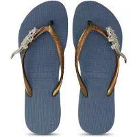 Uzurii Silver crocodile switch marineblauw