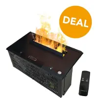 Xaralyn Waterdamphaard - Opti-Myst Cassette 400 P - met vlakke bovenplaat - met afstandsbediening - elektrische haard - inbouwhaard met waterdamp - vlamhoogte aanpasbaar