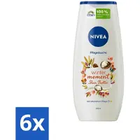Nivea 6 x - Douchegel - Winter Moment Shea Butter - 250 ml - Douchegel - Sheaboter - Winter Moment - Hydratatie - Verzorgende Douchegel