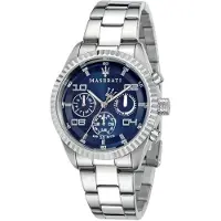 Maserati R8853100011 herenhorloge met chronograaf en blauwe wijzerplaat