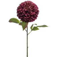 Emerald - Kunstbloem Dahlia pompom XL 77cm paars - Kunstplant voor binnen