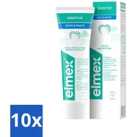 Elmex 10 x Tandpasta Sensitive Gentle White 75 ml - Tandpasta - Mondhygiëne - Tanden - Tandvlees - Glimlach
