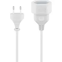 Goobay Verlengsnoer | 3 meter (2x 0.75 mm², Type C, Wit)