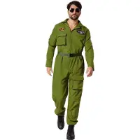TecTake dressforfun - Herenkostuum luchtmachtpiloot - XL - Verkleedkleding carnaval - Halloween - Verkleden - Feestkleding - Carnavalskleding - Feest - Partykleding