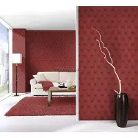 Rasch - Vliesbehang Rood - Vliesbehang - 52 x 1005 cm