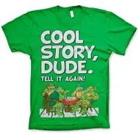 Hybris Teenage Mutant Ninja Turtles Heren Tshirt -L- Cool Story Dude Groen