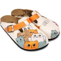 Goby – Love Cats Dames Clogs – Vegan – Handmade – Maat 40