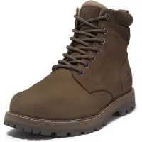 Timberland Heren Britton Road waterdichte leren laarzen bruin (41.5), Leer, Plat, Veters, Casual TB0A69UHW071