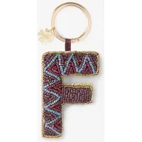 Sissy-Boy Donkerrode bag charm letter F