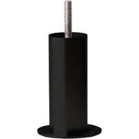Furniture Legs Europe Stalen meubelpoot zwart rond ø 4 cm en hoogte 10 cm (M8)