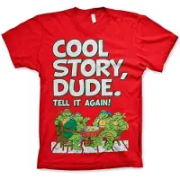Teenage Mutant Ninja Turtles Heren Tshirt -2XL- Cool Story Dude Rood