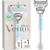 Gillette venus 4x voor Huid en Schaamhaar Scheersysteem en 1 Scheermesje 1 set