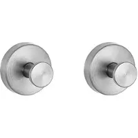 INF Haken met zuignap, 2 stuks Silver