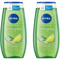 Nivea - Lemongrass & Oil - Douchegel - 2x 250 ml - Voor een glad huidgevoel - DUO DEAL!
