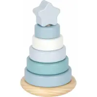 Small Foot - Houten Stapeltoren Blauw - 7dlg.