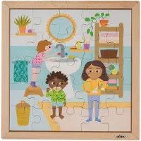 Educo Hygiëne puzzels - Naar bed gaan - - Educatief speelgoed