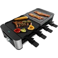 SCH Gourmetstel 8 personen - Gourmetstellen - Gourmet - Zwart - ‎50cm x 32cm x 12cm