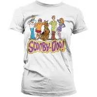 Scooby Doo Team Distressed Girly T-shirt Dames T-shirt White