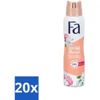 Fa Pflege 20 x - Divine Moments - Deodorant Spray - Wilde Cameliabloesem - 150 ml - Deodorant Spray - Anti-vlekken - Huidvriendelijk - Wilde Cameliabloesem - Frisheid